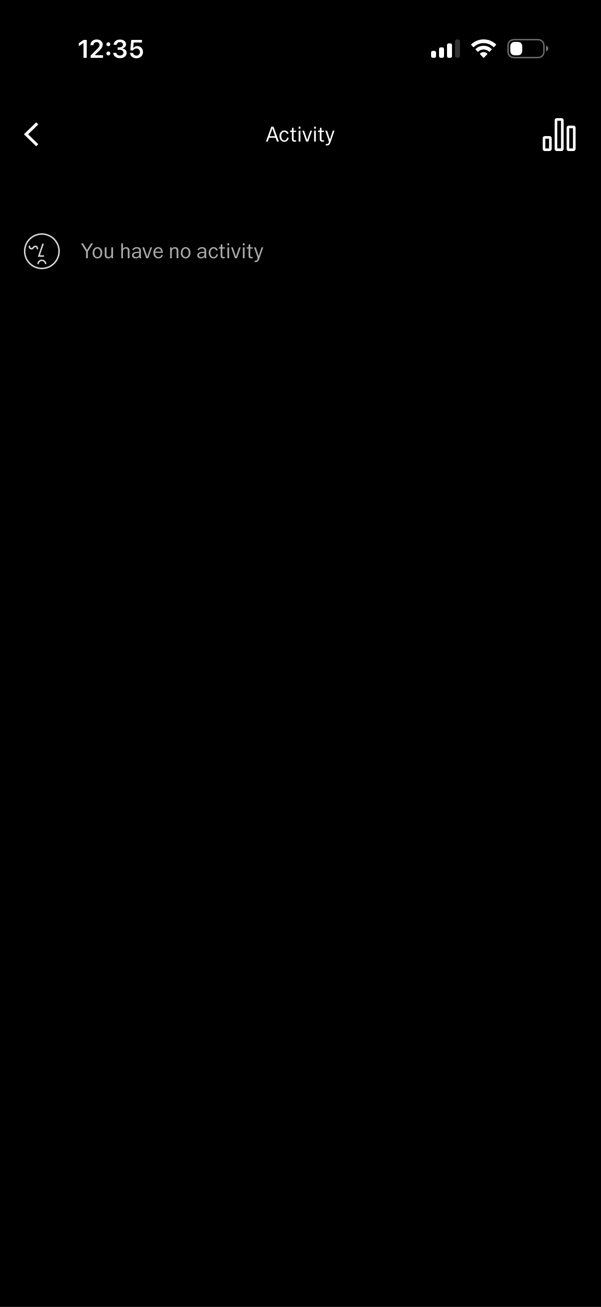 vsco empty-state screenshot